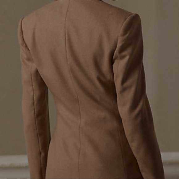 COPY - Ralph Lauren Collection Jena-Stretch- Camel-Hair Jacket $2,190.00 Paid. - Picture 5 of 12